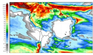 Figura 2: Previsão de chuva para 2ª semana (11 e 19/06/2024). Fonte: NCEP/NOAA.