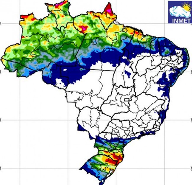 Confira a previsão do tempo para todo o país, até 29 de abril